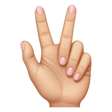 hand with thumb and pinky up, other fingers down sticker