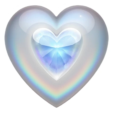 heart with gothic moonstone sticker