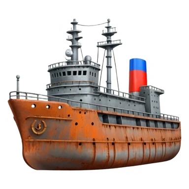generate a realistic russian ship sticker