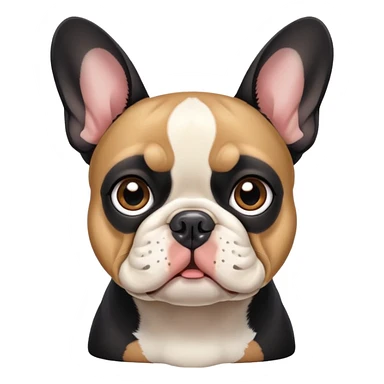 bulldog frances black and tan sticker