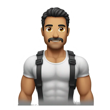 hombre musculoso sticker