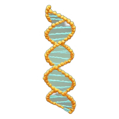 double helix DNA structure sticker