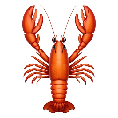 White lobster sticker