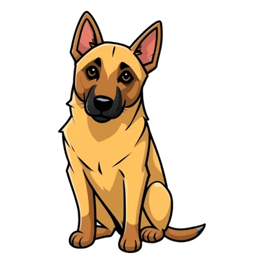 Malinois Wasser sticker