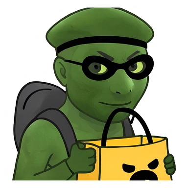A man robber emoji sticker