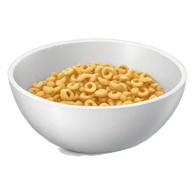 bowl with cereal sticker