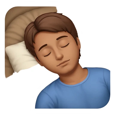 sleeping man sticker