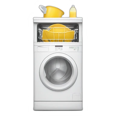 Dishwasher-perspective-white sticker