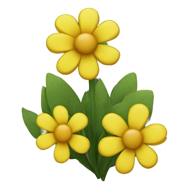 Yellow flowers sticker
