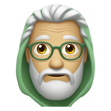 Sage green heart emoji sticker