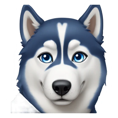 Husky blue eyes sticker