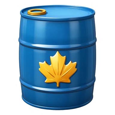 generate a realistic metal petroleum products barrel without rust sticker
