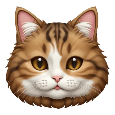 dark brown tabby and white cat in funny positions upside down with eyes closed sticker