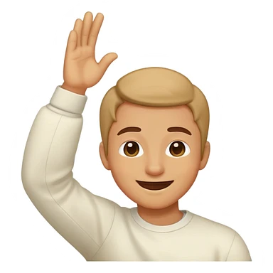 Person dabbing sticker