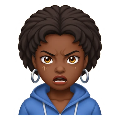 tsion angry black girl ragebait sticker
