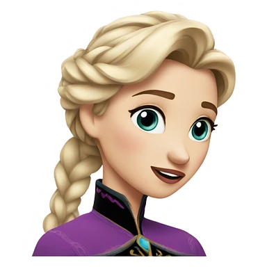 anna frozen kiss sticker