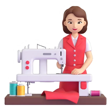 tailor sewing machine sticker