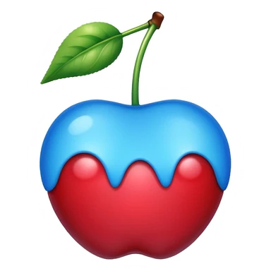 Blue cherry  sticker