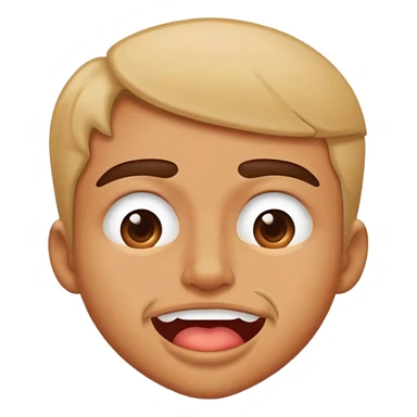 Biting bottom lip while squinting sticker