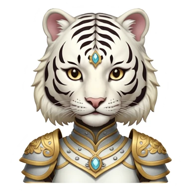 Female white tiger khajiit leader of the umbral rose  sticker