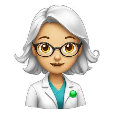 chemist girl sticker