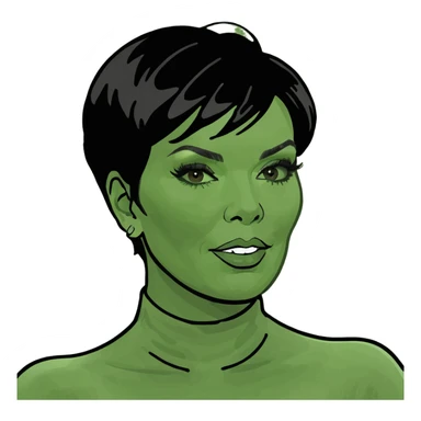 kris jenner with a bbl sticker