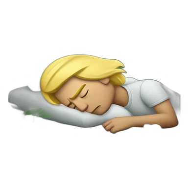 Donald trump sleeping in the forest sticker