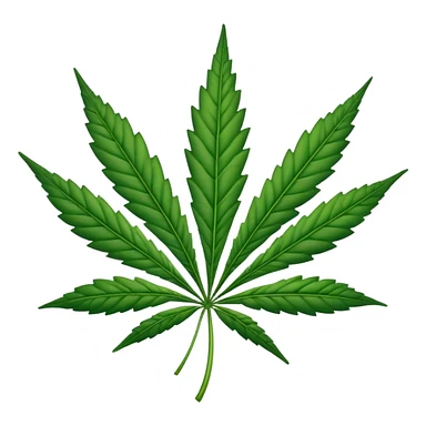 Weed leaf sticker