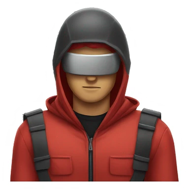 among us red spacial costume sticker