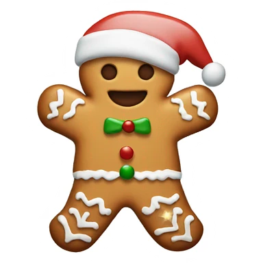 Christmas ginger cookie sticker
