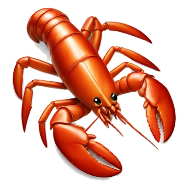 Lobster served on plate sticker