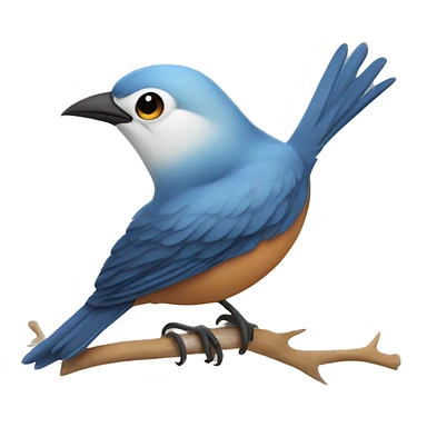A bird with a low taper fade sticker