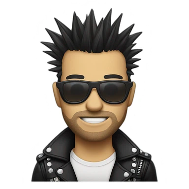 punk rock and roll sticker