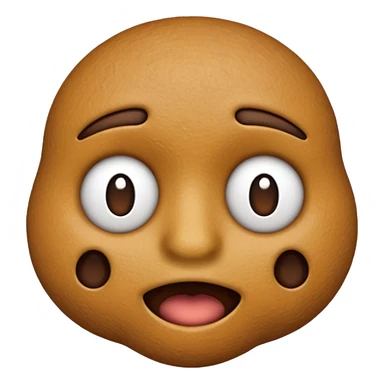 shit emoji with no eyes, nose, mouth sticker