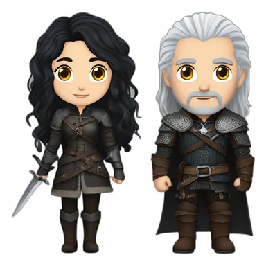 Geralt and Yennefer sticker