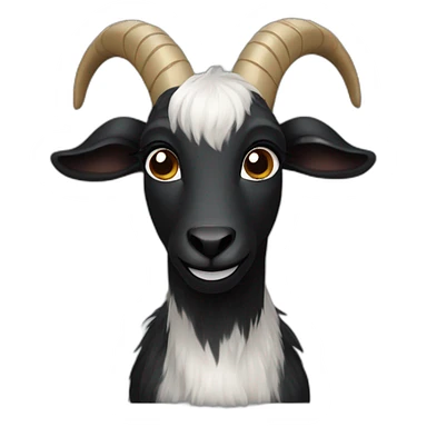 black goat sticker