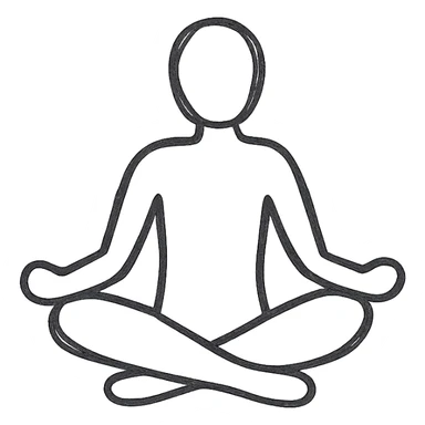 yoga pose sticker