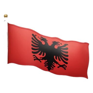 Albanian illyrian flag sticker