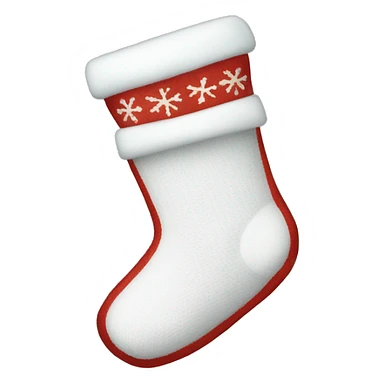  White Christmas Sock sticker