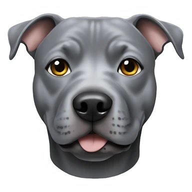 Grey staffy sticker
