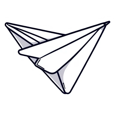 paper plane sticker