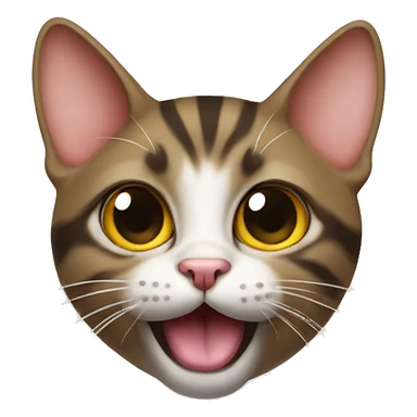 cat with tongue out sticker