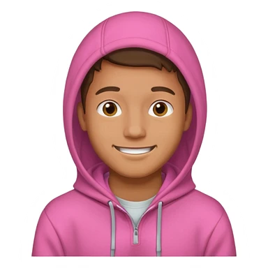 guy in pink hoodie sticker
