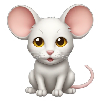Cat mouse sticker