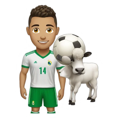 Ronaldo avec une chevre sticker