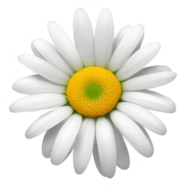 daisy vibrant white sticker