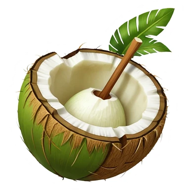 "WholeFULL CLOSED Green Tender Coconut" sticker