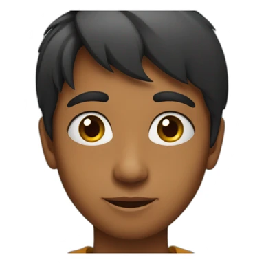 indian boy face sticker
