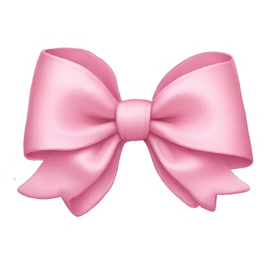 Baby pink bow sticker