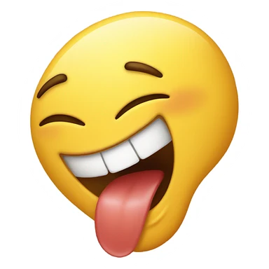 Lip bite uellow emoji sticker